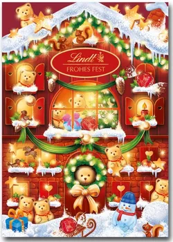 Čokoláda Lindt Adventní kalendář Teddy 172 g