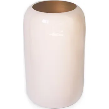 Květináč Obal kov pr.15,5 v.25,5cm sv.růžový (40093/PG)