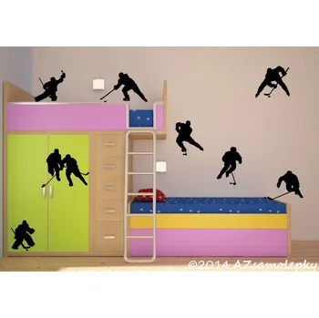 Samolepící dekorace Samolepky na zeď - Kolekce hokejistů - kolekce S