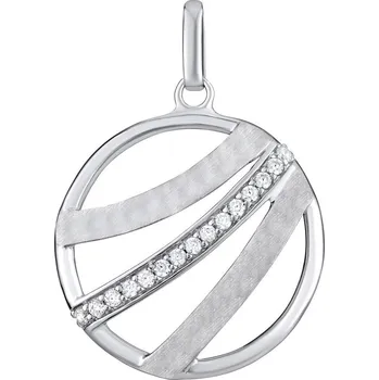 Šperk SILVEGO kruhový stříbrný přívěsek