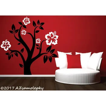 Samolepící dekorace Samolepky na zeď - Strom DUO Flowers - S (60 x 60 cm)