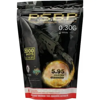 Airsoftová kulička Airsoftové kuličky G&G Perfect 0,30g 2000ks - šedé