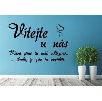 Samolepící dekorace Samolepky na zeď-Nápis-Vítejte IV. - L (90 x 60 cm)