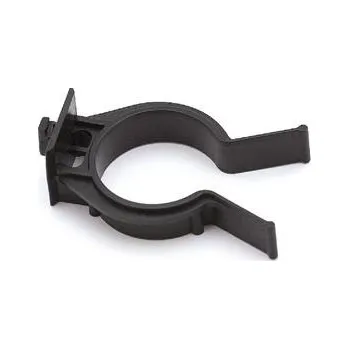 Nábytkové kování VOLPATO Klip pro připevnění PVC a hliníkového soklu, plast černý