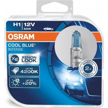 Autožárovka Žárovka Osram COOL BLUE Intense H1 12V/55W DUO