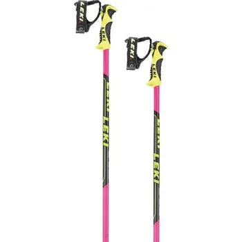 Lyžování LEKI Worldcup Lite SL Ski Poles růžové/černé/bílé/žluté 2019/20 115 cm