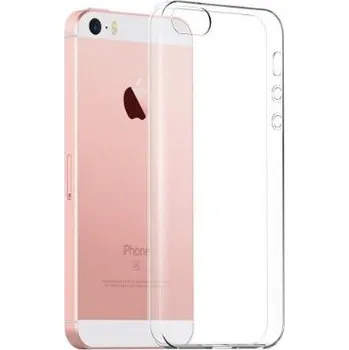 Silikonový kryt pro iPhone SE 2016, 5, 5S, 5C - Průhledný