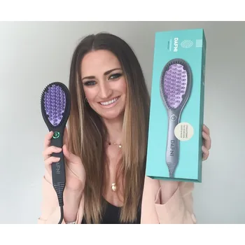 Žehlička na vlasy Keramický kartáč a žehlička na vlasy Dafni