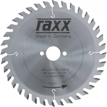 Pilový kotouč RAXX 1205023 kotouč k ruční okružní pile HM 180x2,6x20 [ 33180200360060400 ]