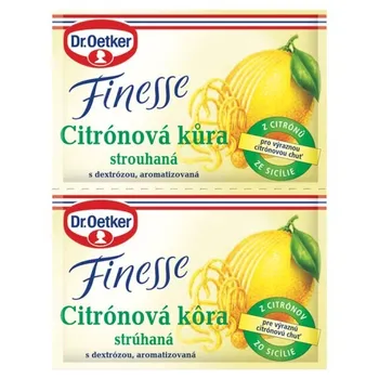 Přisada na vaření a pečení Dr. Oetker Finesse citronová kůra strouhaná 2 x 6 g