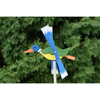 Zahradní dekorace Dřevěný větrník - Kachna