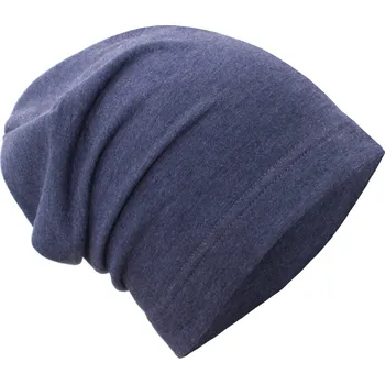 Čepice Unuo Homeless teplákovinová čepice Jeans melír