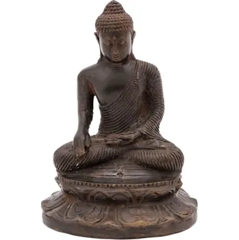 Soška Buddha kov 16 cm V bronz