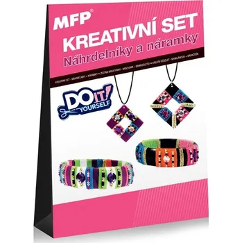 dětská sada na výrobu šperků MFP Kreativní set náhrdelníky a náramky