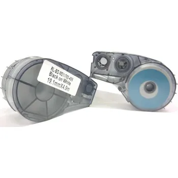 Pásek do tiskárny Brady M21-750-499 / 110895, Nylon Cloth, 19.05 mm x 4.88 m, černý tisk / bílý podklad, kompatibilní páska