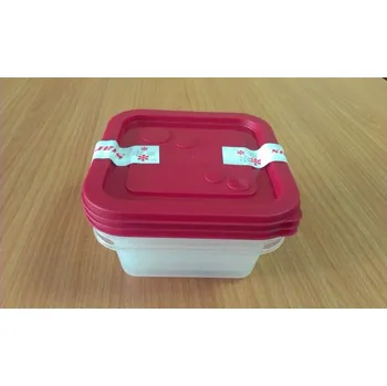 Dóza na potraviny Dóza 3ks čtverec 0,55L