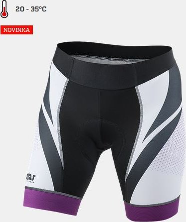 Cyklistické kraťasy do pasu KALAS A-5 TITAN X8 dámské fialové vel.6/XXL