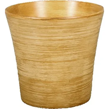 Obal na květináč Obal RABAS TEAK d13cm sv.hnědý mat