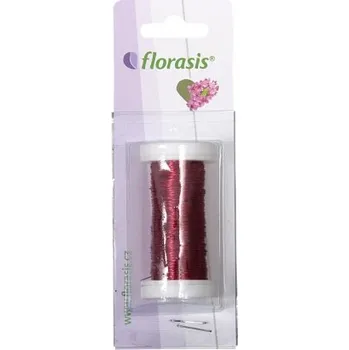 Vázací drát Růžový dekorační drát dekorační Cu 50g 0,3mm - cívka