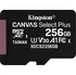 Paměťová karta Kingston Canvas Select Plus microSDXC 256 GB UHS-I U3 V30 + SD adaptér