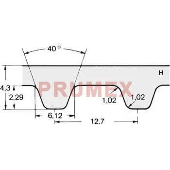 Auto-moto Řemen ozubený 830 H optibelt ZR rukáv