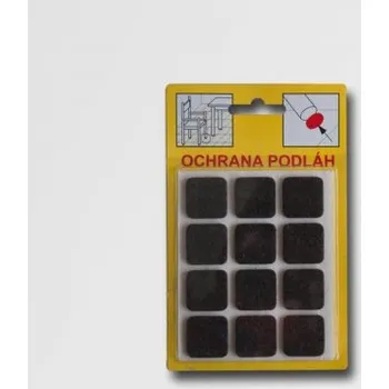 Podložka pod nábytek Filcová ochrana 28x28x3 hnědá