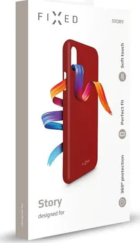 Pouzdro na mobilní telefon Fixed Story pro Samsung Galaxy A70 červené