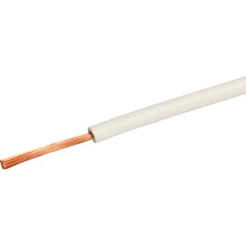 elektrický kabel H07V-K 1X1,5 WH vodič bílý