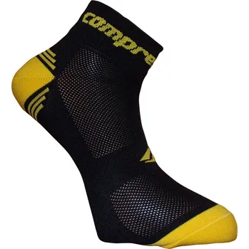 CSX-BIKE BLACK funkční ponožky COMPRESSOX 35-38 žlutá