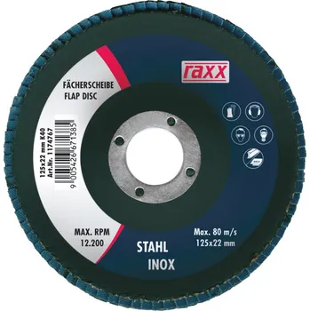 Brusný kotouč RAXX 1174767 brusný vějířový kotouč 125x22mm K40 [ 660836 ]