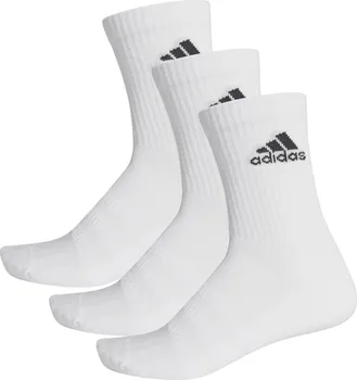 pánské ponožky Adidas Cush CRW 3PP DZ9356 bílé 39-42