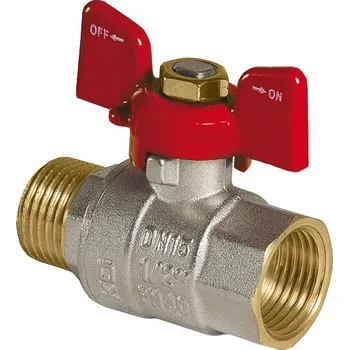 Vodovodní kohout Kulový kohout MF 3/8" s UCPÁVKOU, Motýlek, PN30 46110138