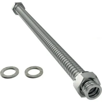 Vodovodní potrubí FLEXIRA NEREZOVÝ VLNOVEC DN20 1&quot; x 1&quot; 130cm s maticemi, PN16, AISI 316L 7613011