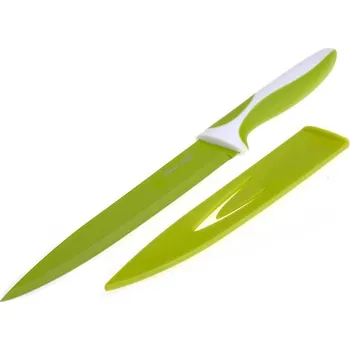 Kuchyňský nůž Ocelový nůž s keramickým povlakem Zelený 33 cm - nízký - Nože s keramickým povrchem SMART COOK