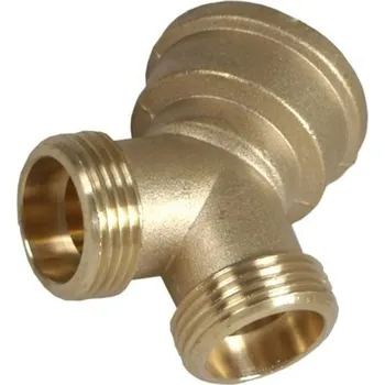 Vodovodní potrubí H2O Mosazný rozbočovač "Y" 3/4" x 3/4" PN16 418