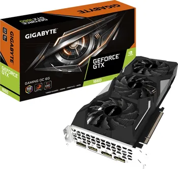 Grafická karta Gigabyte GeForce GTX 1660 Gaming OC 6GB (GV-N1660GAMING OC-6GD)