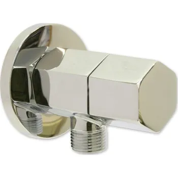 Ventil Rohový ventil s keramickým vrškem 1/2" x 3/8" - Chrom, šestihranný 651477