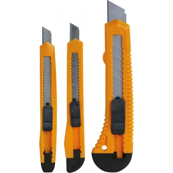 Pracovní nůž WorkersBest JIA-LJ-708+122+120 sada odlamovacích nožu 3dílná 2 ks 9 mm / 1 ks 18 mm