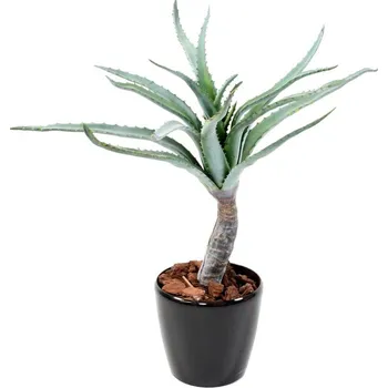 umělá květina Luxusní umělý sukulent ALOE na kmeni, 80cm