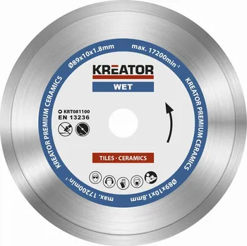 Řezný kotouč KREATOR Premium diamantový celoobvodový kotouč