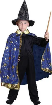 Karnevalový doplněk Rappa Dětský kouzelnický modrý plášť