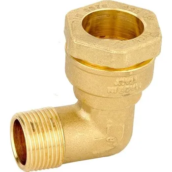 Vodovodní potrubí BUGATTI Mosazné svěrné koleno - vnější závit BWA 25 x 3/4" - VALVOPAT 30350003