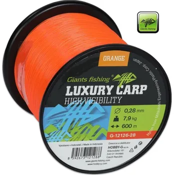 Giants Fishing vlasec Luxury Carp High-Visibility Orange 600 m průměr: 0,26 mm