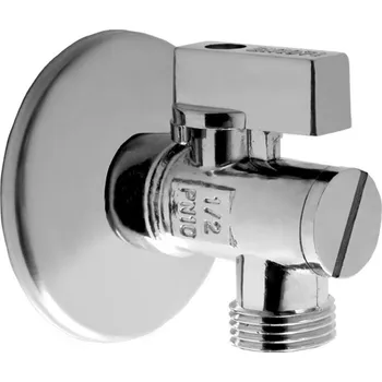 Ventil Rohový kulový ventil s filtrem 1/2" x 3/8" - Chrom, PN10 14713812