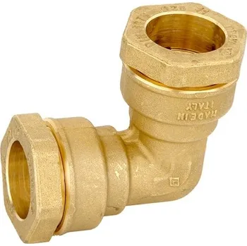 Vodovodní potrubí BUGATTI Mosazné svěrné koleno 90° BWO 40 x 40 mm - VALVOPAT 30390007