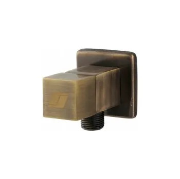 Ventil BELAGGIO Rohový ventil čtyřhranný 1/2&quot; x 3/8&quot; - BRONZ, keramický vršek 651475B