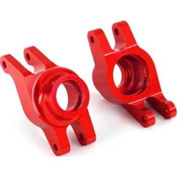 RC vybavení Traxxas těhlice zadní, hliníková, červená (1 pár)