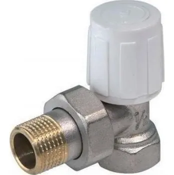 Ventil V&G 407 Radiátorový ruční ventil rohový DN10 - 3/8" jednoregulační s hlavicí 40738