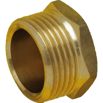 Vodovodní potrubí V&amp;G Mosazná zátka 5/4" PN20 s vnějším závitem (6750) 675054