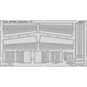 Plastikový model Eduard 1/72 TBF/TBM-1 Avenger landing flaps (HASEGAWA)